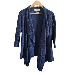 Fat Face Waterfall Knit Cardigan Sweater Blue Size 8